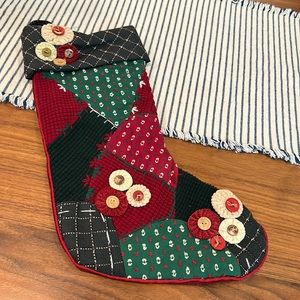 Chenille Patchwork Embroidery Stocking